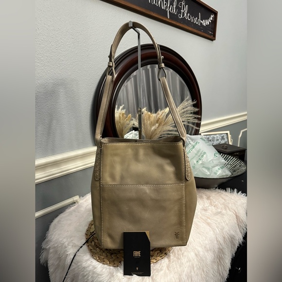 Frye Handbags - Frye Leather Hobo Tan w Silver Hardware
